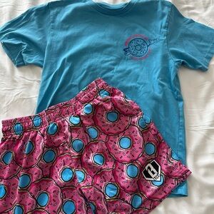 Kids Donut-Print Pink & Blue